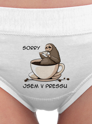 V pressu dámské kalhotky White