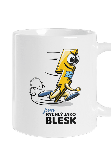 Rychlý jako blesk klasický hrnek White
