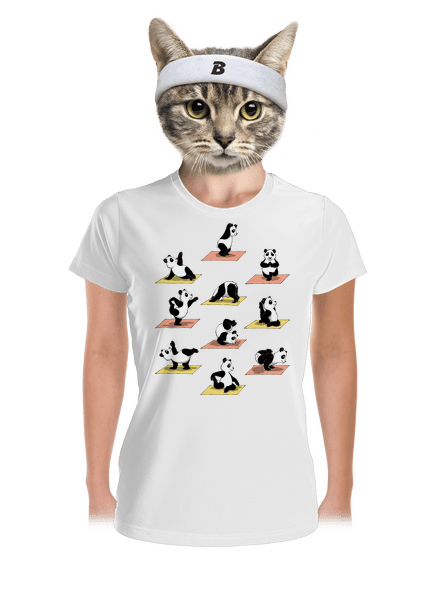 Pandí jóga dámské sportovní tričko White