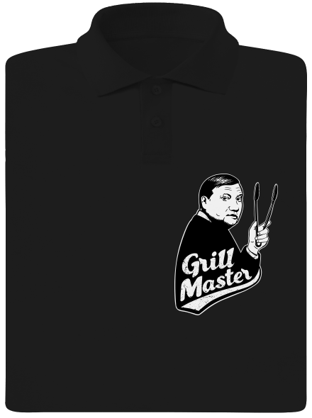 Grill master pánská polokošile Black