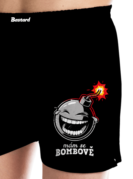 Mám se bombově pánské trenky Black