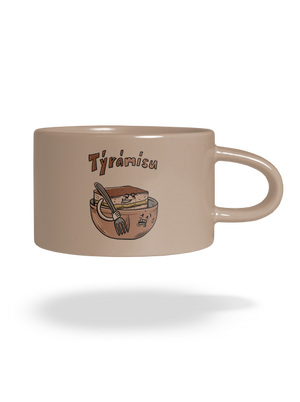 Týrámísu hrnek makronka Brown Macaron