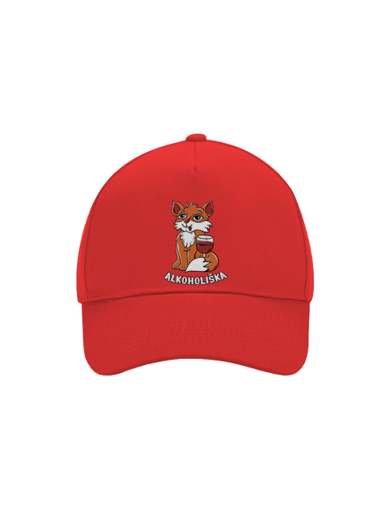 Vínová Alkoholiška kšiltovka baseballka Classic Red