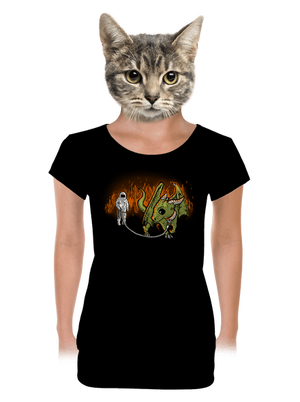 dámské tričko s lemem