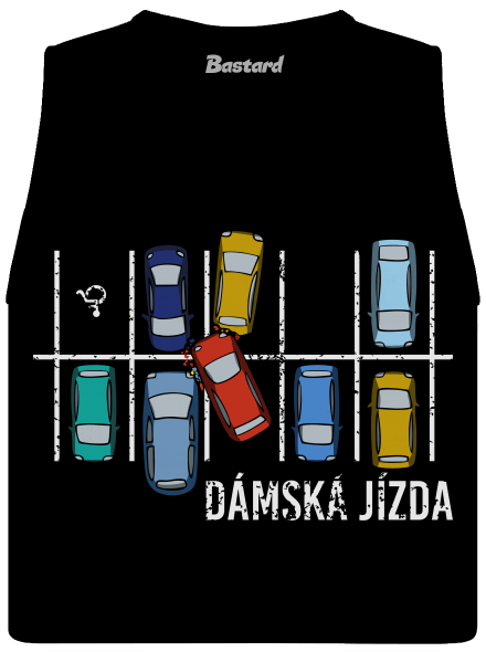 Dámská jízda dámské tílko volné Black