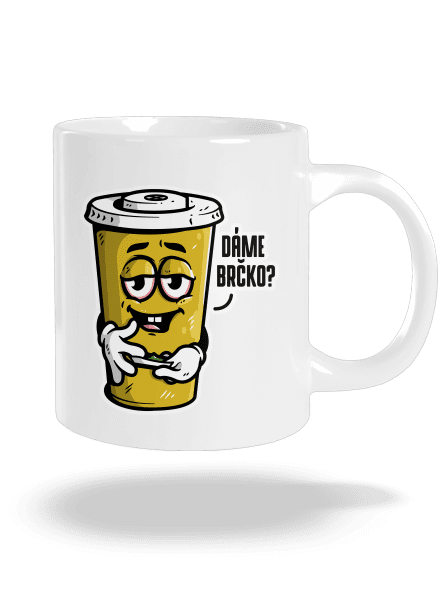 Dáme brčko? velký hrnek White