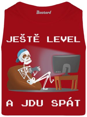 Ještě level pánské tílko Red