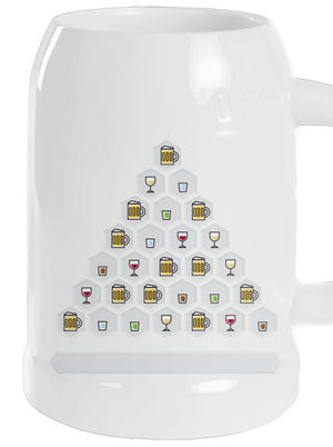 Obrázkový alko kvíz a fix půllitr White