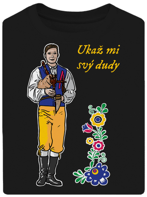 Dudák unisex tričko oversized Black