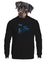 unisex mikina bez kapuce
