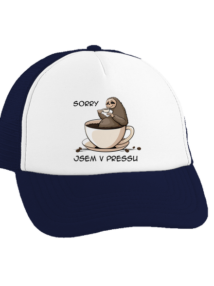 V pressu kšiltovka truckerka French Navy cap