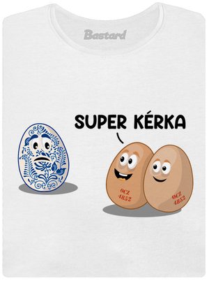 Super kérka dámské tričko s lemem White