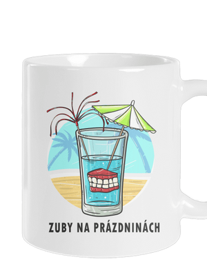 Zuby na prázdninách klasický hrnek White