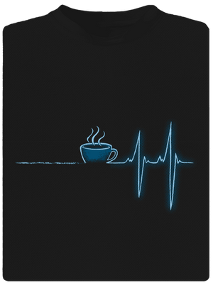 Coffee help pánské sportovní tričko Black