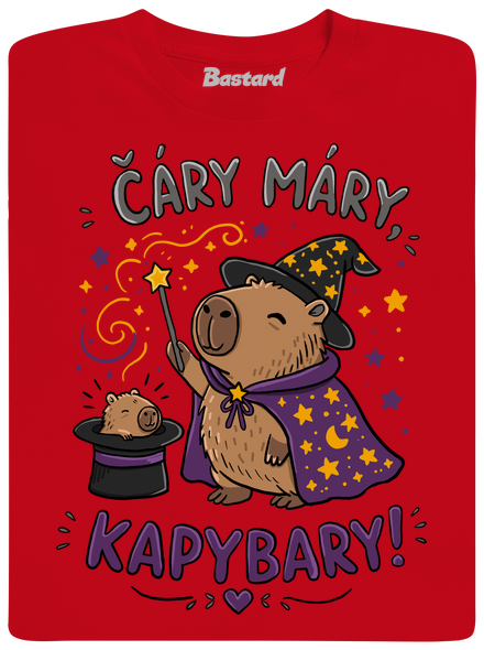 Čáry máry kapybary dětské tričko Red
