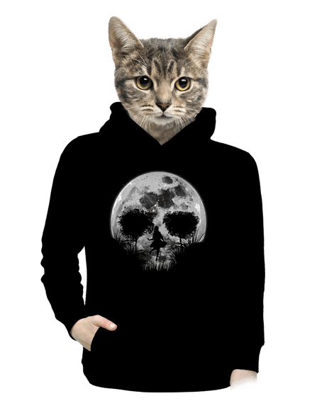 Smrtící úplněk dámská mikina klokanka Black