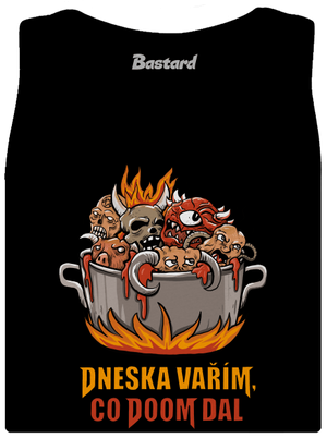 Co Doom dal dámské tílko klasické Black