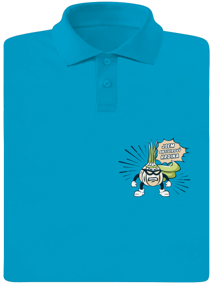 Antivirový hrdina pánská polokošile Blue Atol