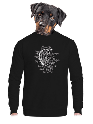 unisex mikina bez kapuce