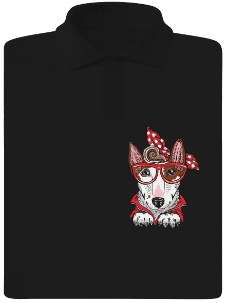 Bullteriér mama pánská polokošile Black