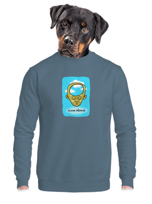 unisex mikina bez kapuce