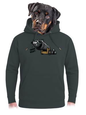 Chceš dělo? unisex mikina premium Charcoal