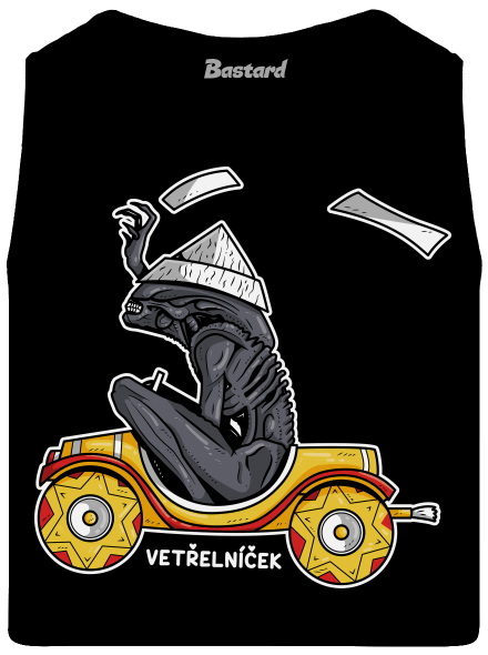 Vetřelníček pánské tílko Black
