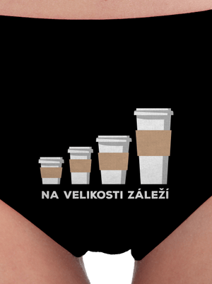 Na velikosti záleží dámské kalhotky Black