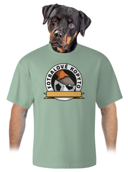 Fotbalové kopyto unisex tričko oversized Sage