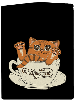 Kapučičíno pánská mikina na zip Black