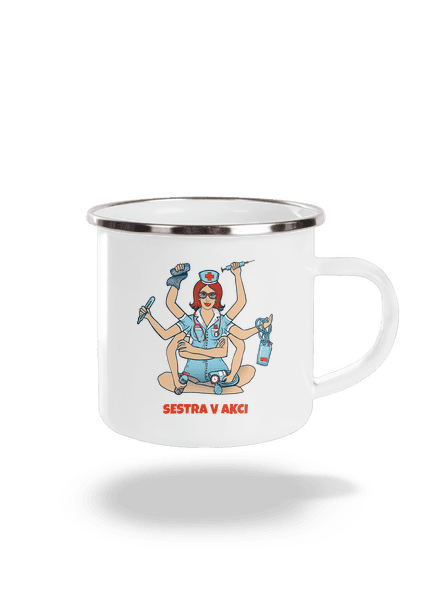 Sestra v akci plecháček White