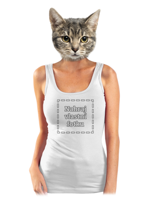 Vlastní potisk dámské tílko klasické White