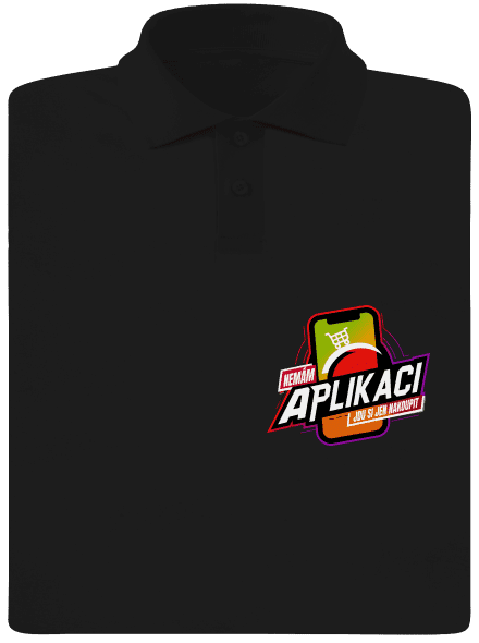 Nemám aplikaci pánská polokošile Black
