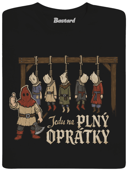 Jedu na plný oprátky pánské tričko Black