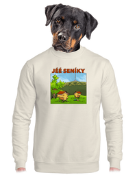 unisex mikina bez kapuce