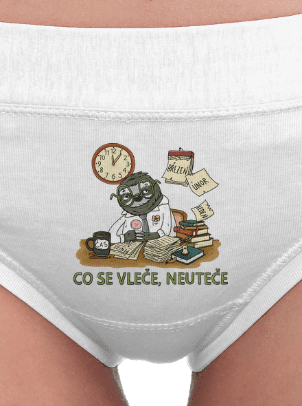 Co se vleče, neuteče dámské kalhotky White