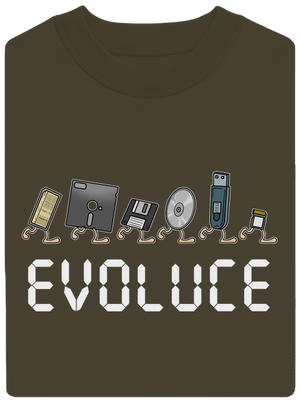 Evoluce úložiště unisex mikina bez kapuce Urban Khaki