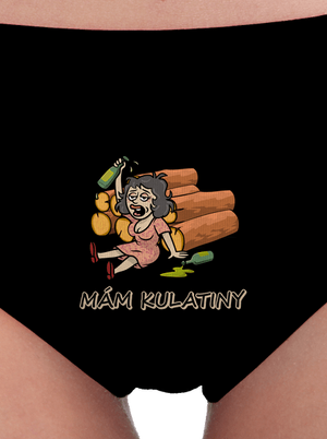 Mám kulatiny dámské kalhotky Black