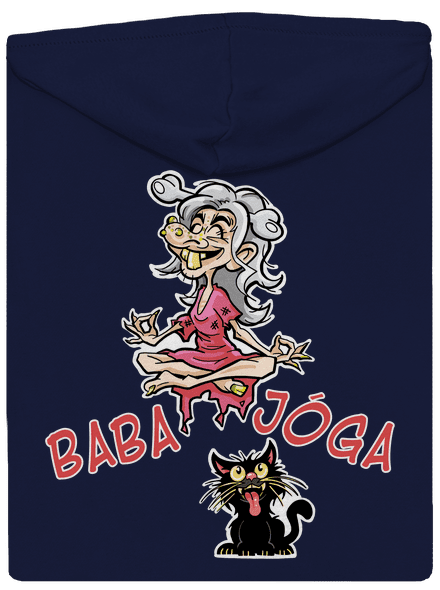 Baba Jóga pánská mikina na zip Navy