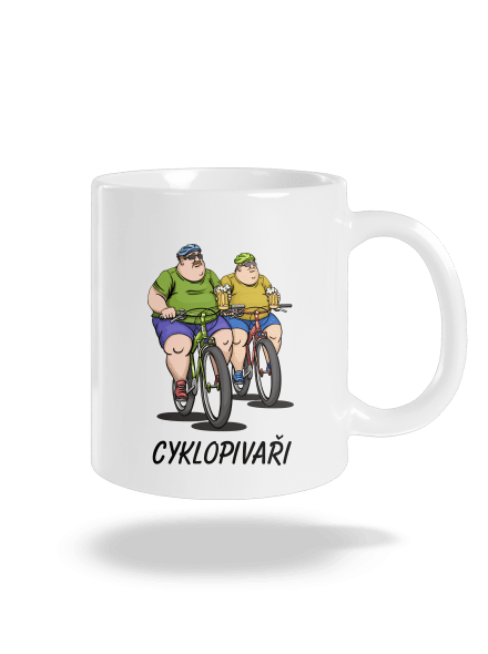 Cyklopivaři klasický hrnek White
