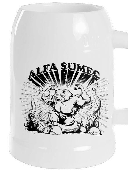 Alfasumec půllitr White