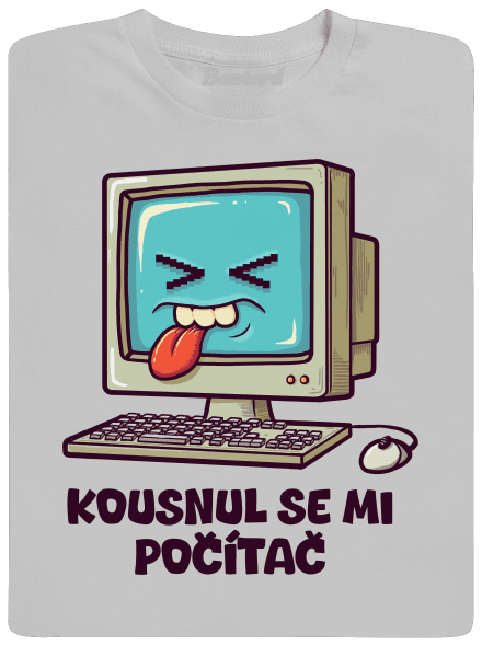 Kousnul se mi počítač pánské tričko Pacific Grey