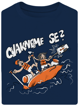 Cvakneme se unisex tričko oversized Midnight Blue