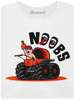 Monster kočárek dámské tričko s lemem White