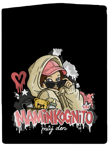 Maminkognito dámská mikina na zip Black