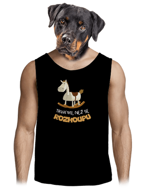 Než se rozhoupu pánské tílko Black