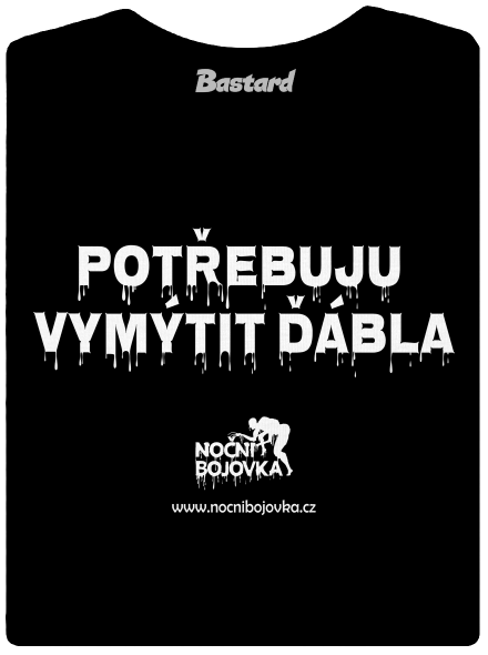 Potřebuji vymýtit ďábla dámské tričko premium Black