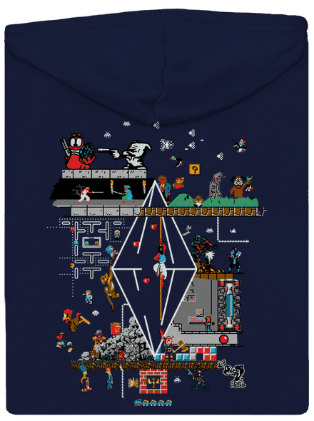 Zapaříme pánská mikina na zip Navy