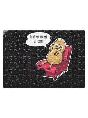 Alergeny u psychologa puzzle White