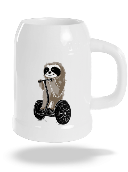 Lenochod půllitr White